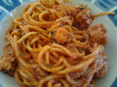 Spaghetti al polpo